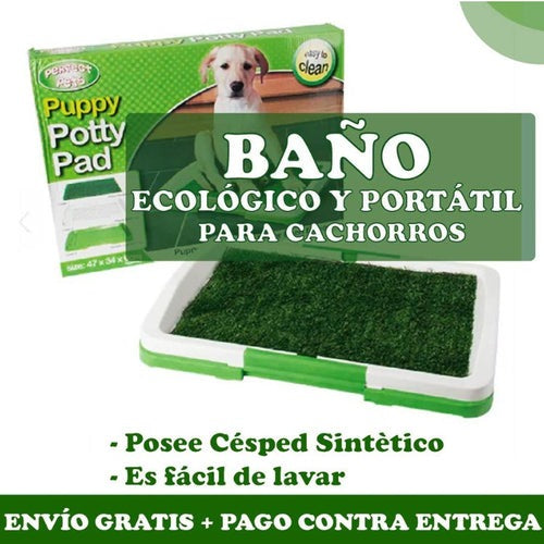 BAÑO ECOLÓGICO PORTÁTIL PARA CACHORROS