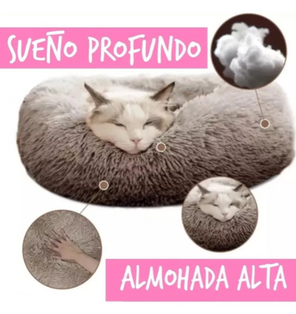 CAMA PARA MASCOTAS ANTIESTRÉS FELPA