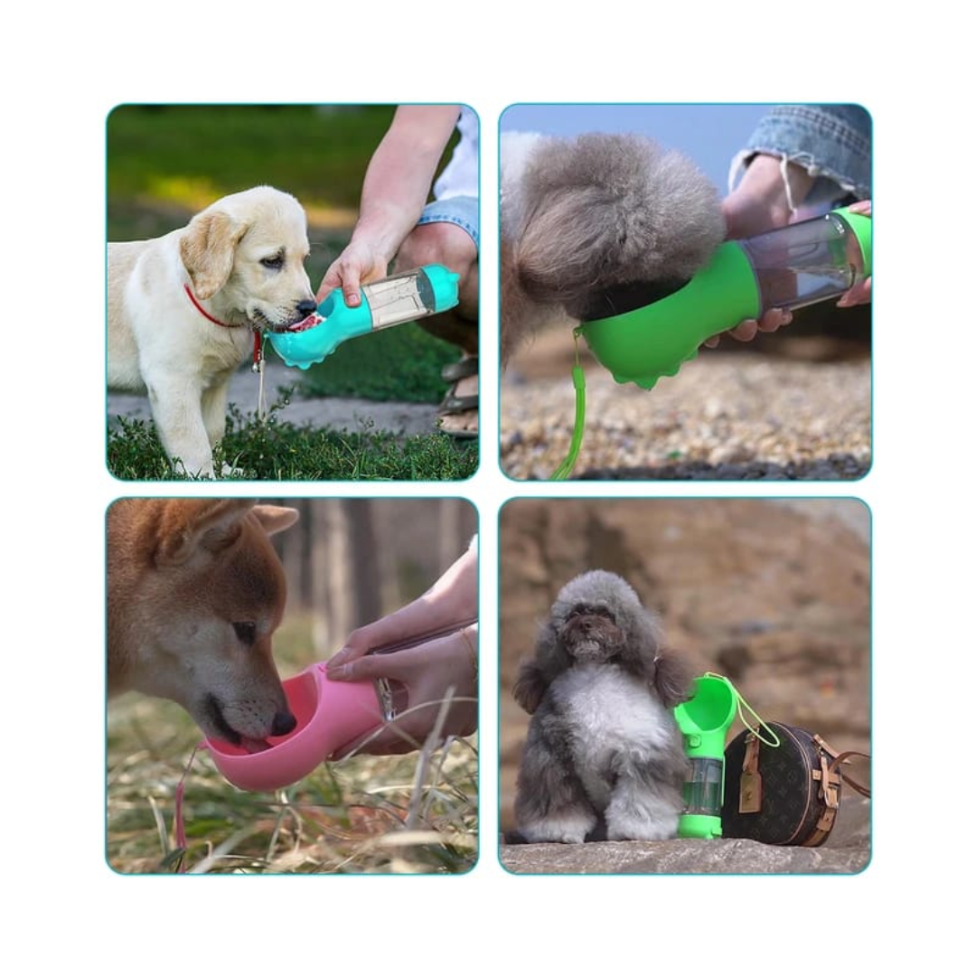 BOTELLA DE AGUA PARA MASCOTAS MULTIFUNCIONAL